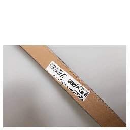 Blue Denim Silver Logo Metal Waist Buckle Belt