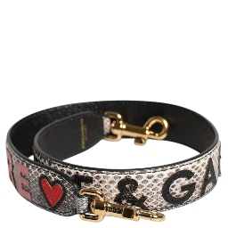 Multicolor DG AMORE Patch Bag Shoulder Strap