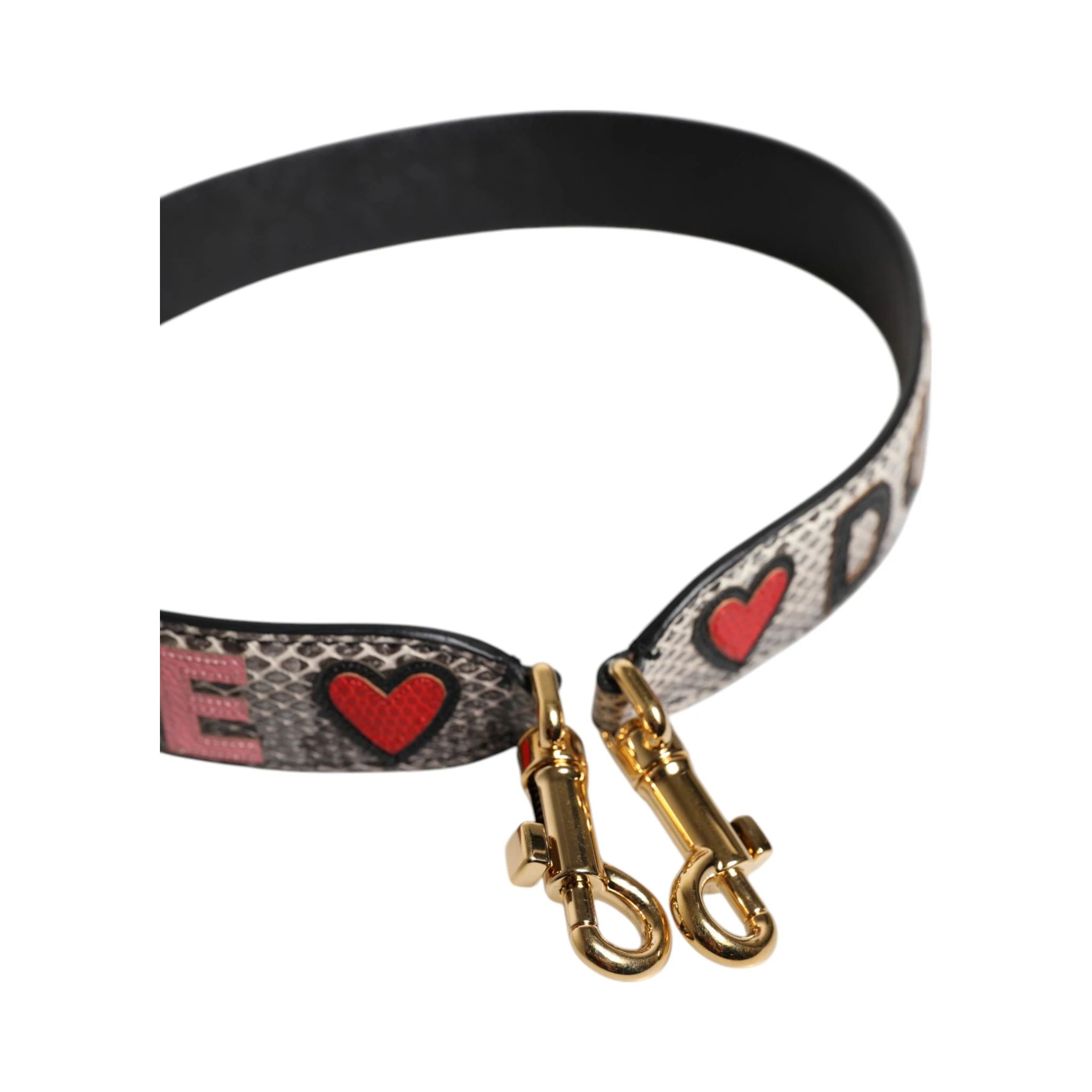 Multicolor DG AMORE Patch Bag Shoulder Strap