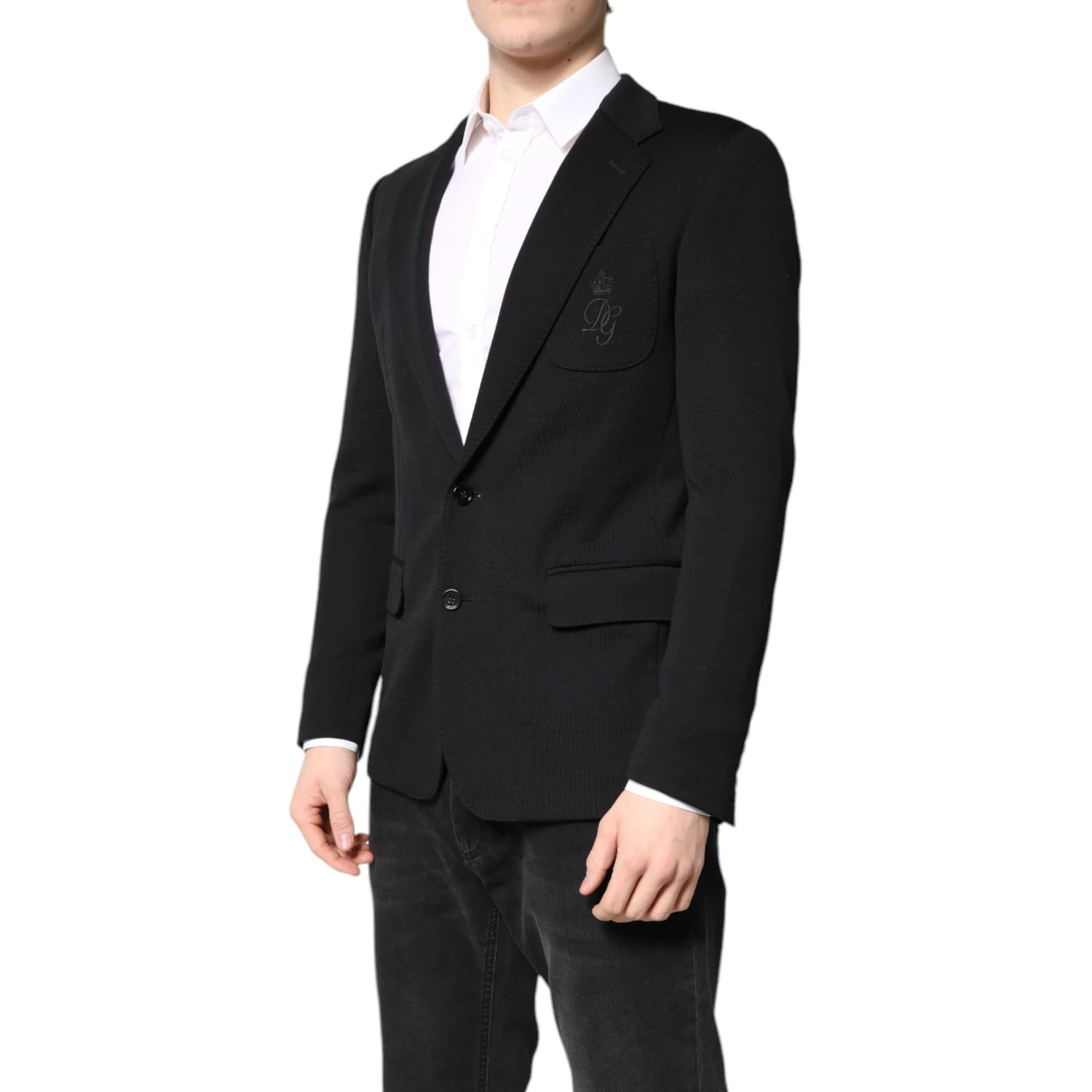 Black Wool Slim Fit Coat Blazer Jacket Suit