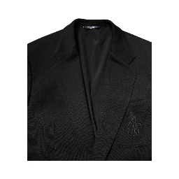 Black Wool Slim Fit Coat Blazer Jacket Suit
