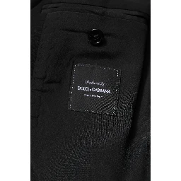 Black Wool Slim Fit Coat Blazer Jacket Suit