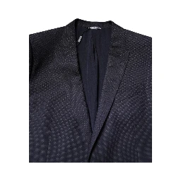 Black Wool Single Breasted Coat Blazer Suit