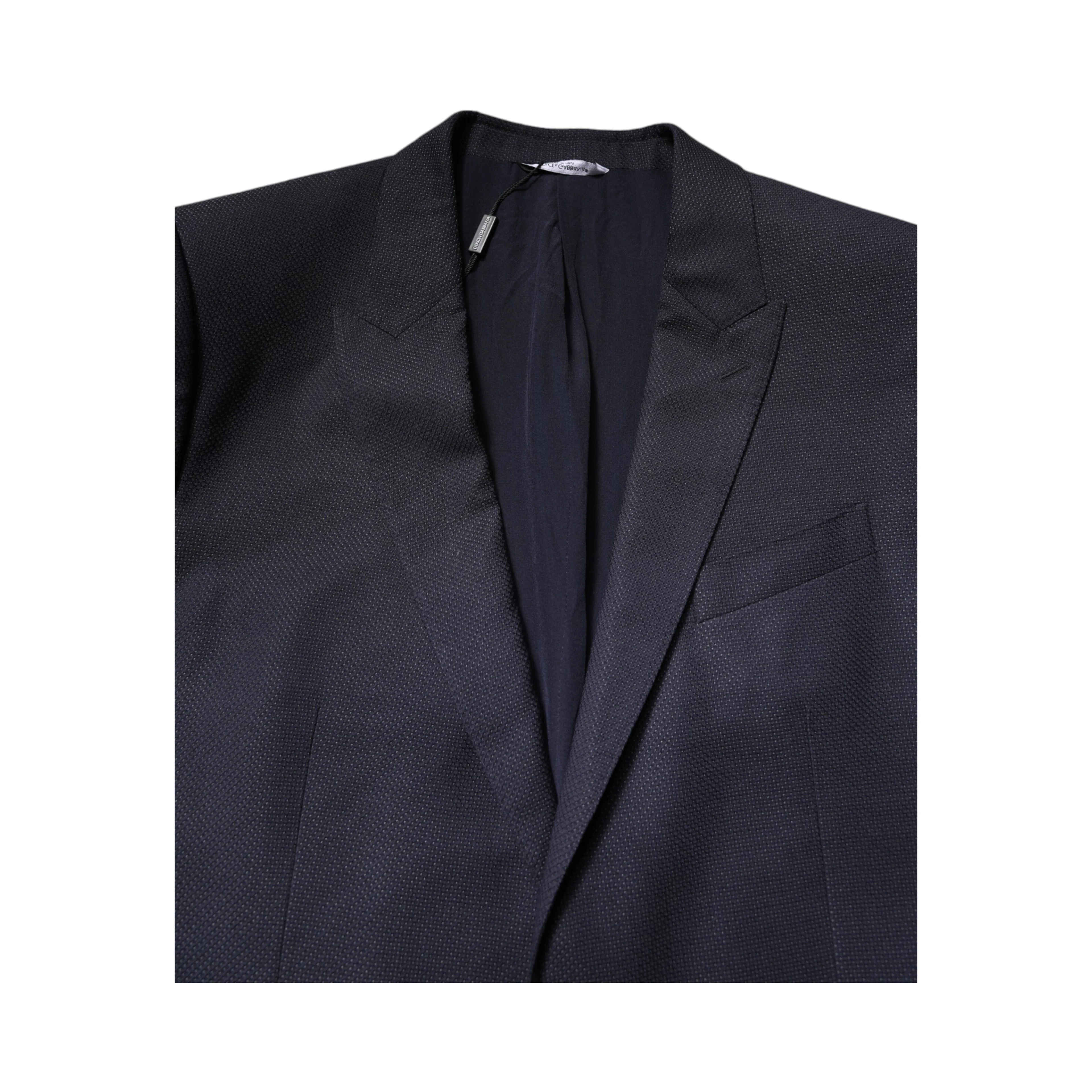 Black Wool Single Breasted Coat Blazer Suit