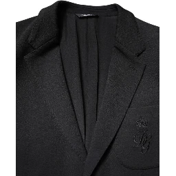 Black Single Breasted Men Coat Blazer Suit