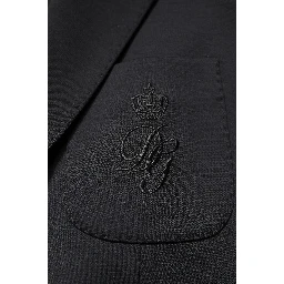 Black Single Breasted Men Coat Blazer Suit