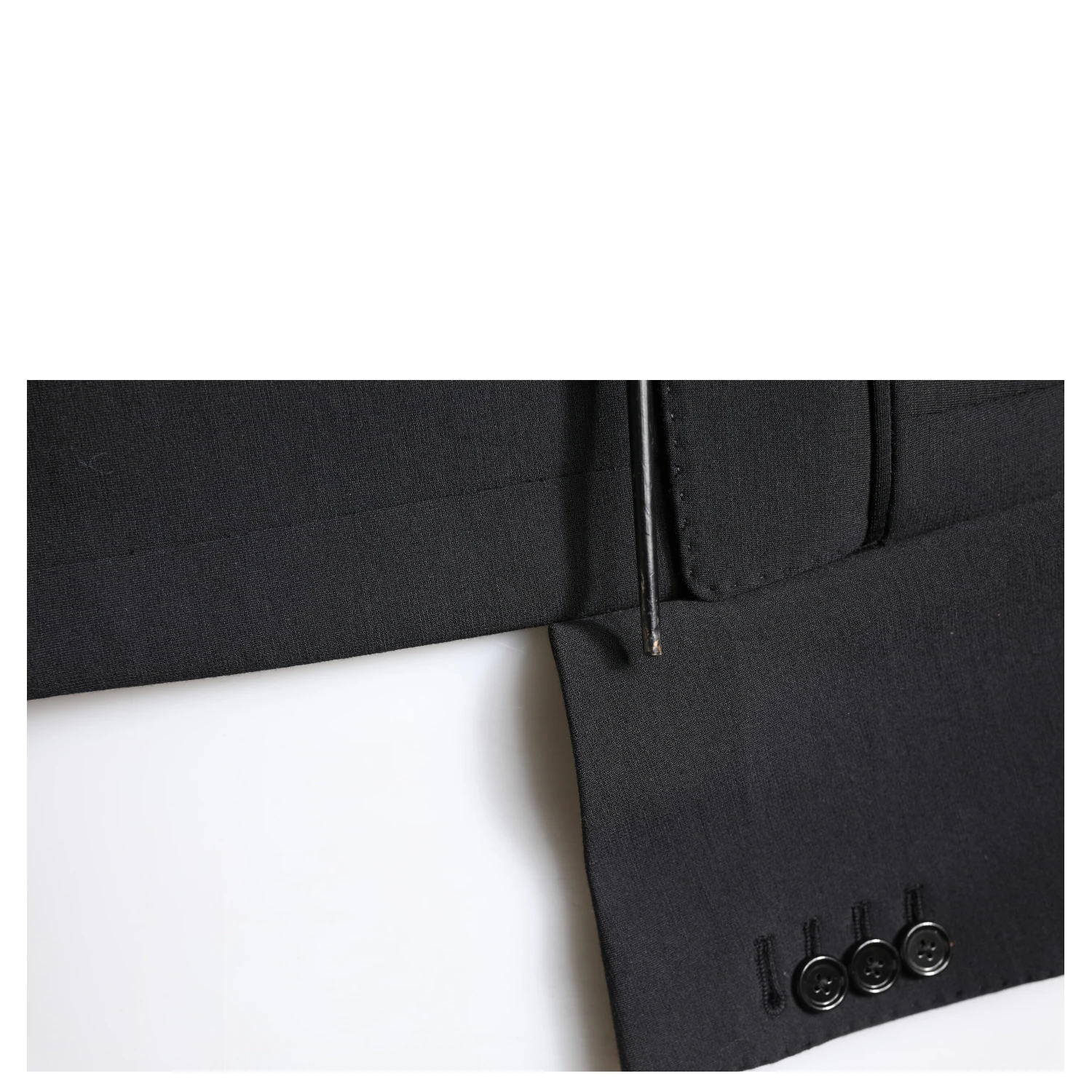 Black Single Breasted Men Coat Blazer Suit