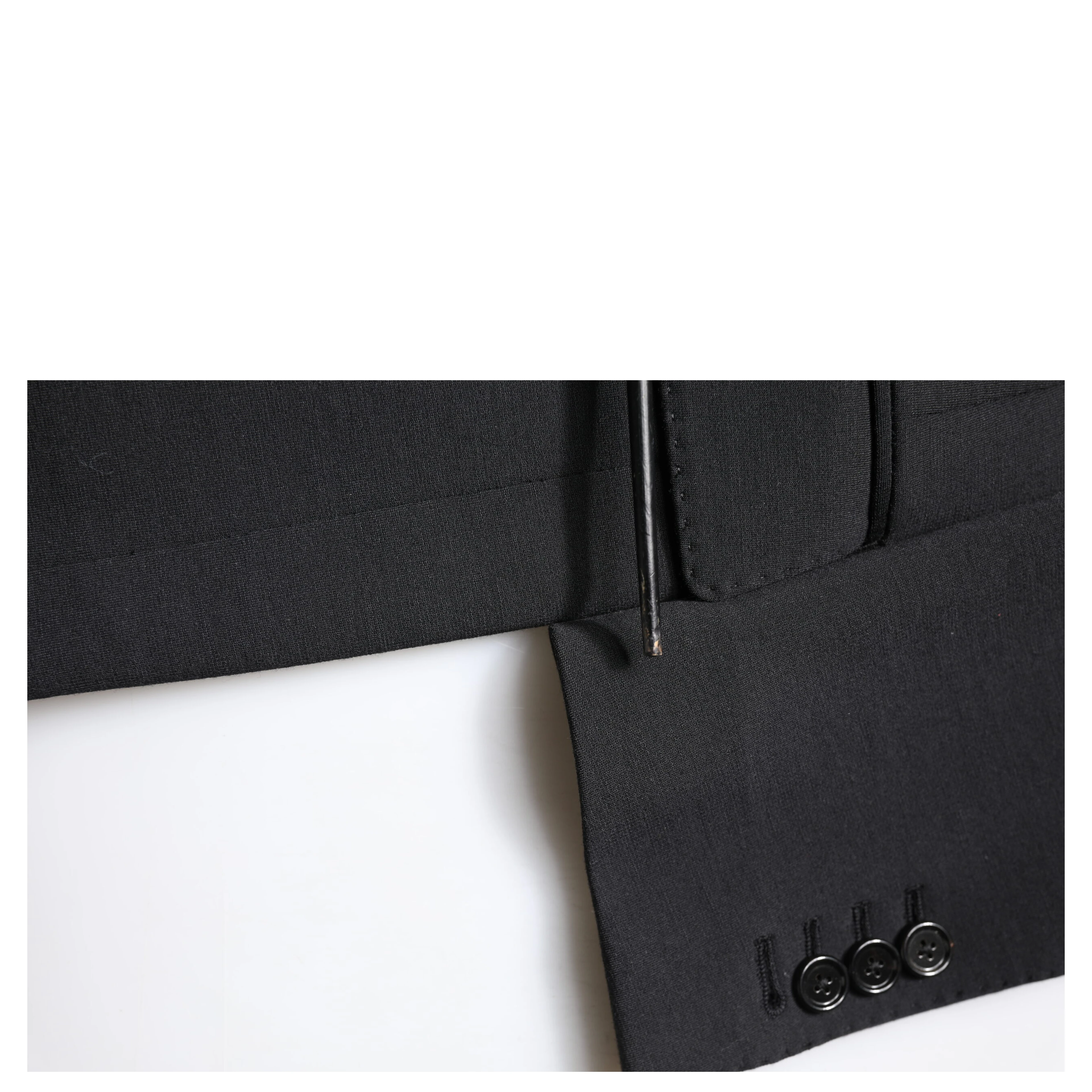 Black Single Breasted Men Coat Blazer Suit