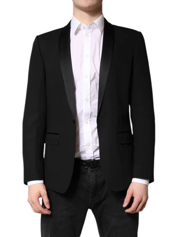Black Single Breasted Men Coat MARTINI Blazer