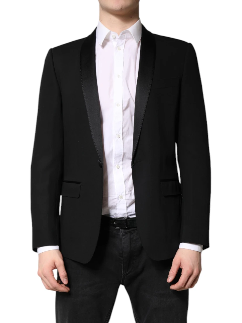 Black Single Breasted Men Coat MARTINI Blazer