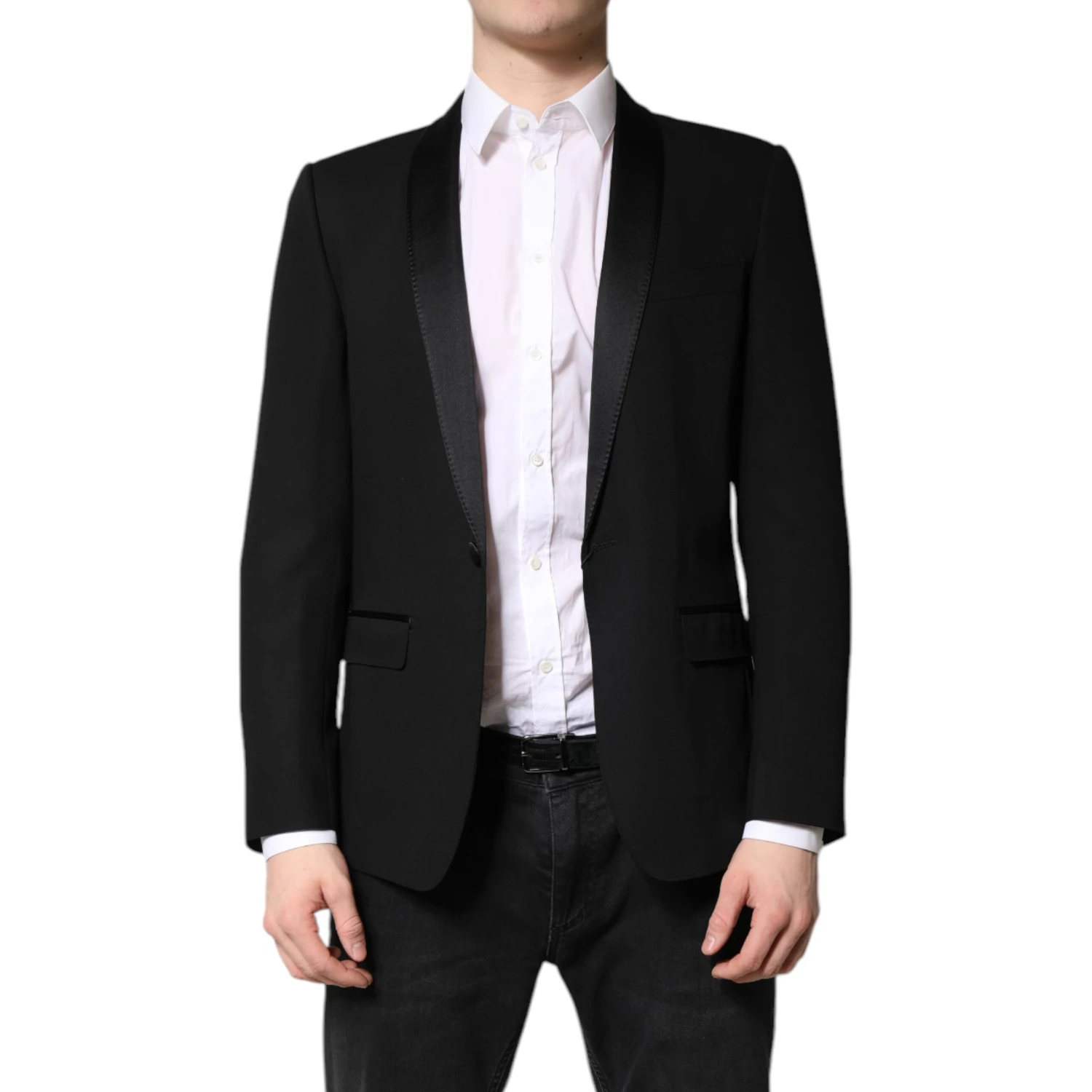 Black Single Breasted Men Coat MARTINI Blazer
