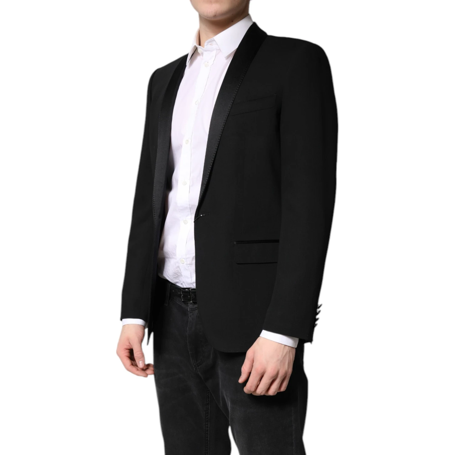 Black Single Breasted Men Coat MARTINI Blazer