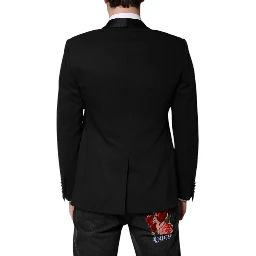 Black Single Breasted Men Coat MARTINI Blazer