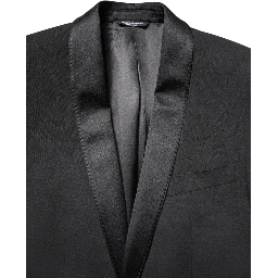 Black Single Breasted Men Coat MARTINI Blazer