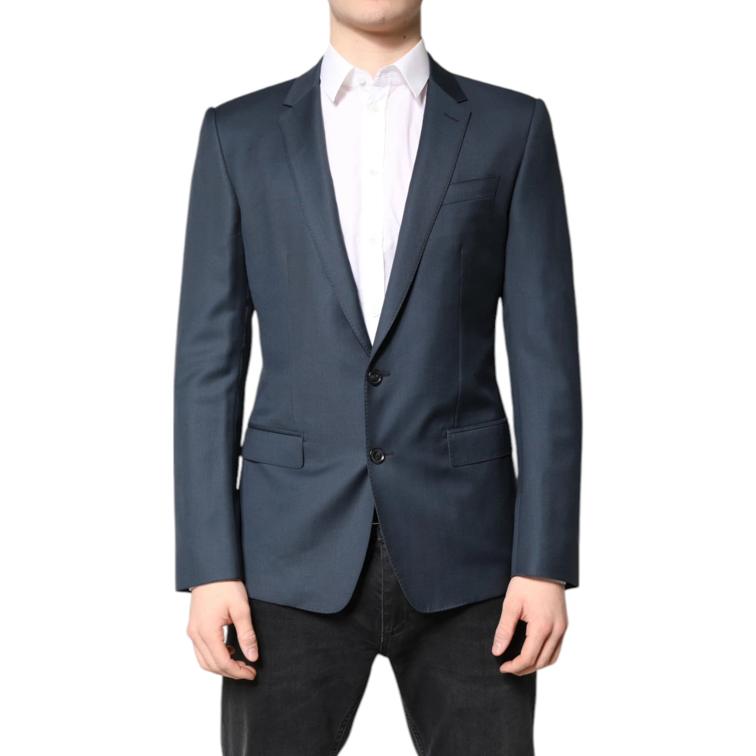 Blue Single Breasted Men Coat MARTINI Blazer