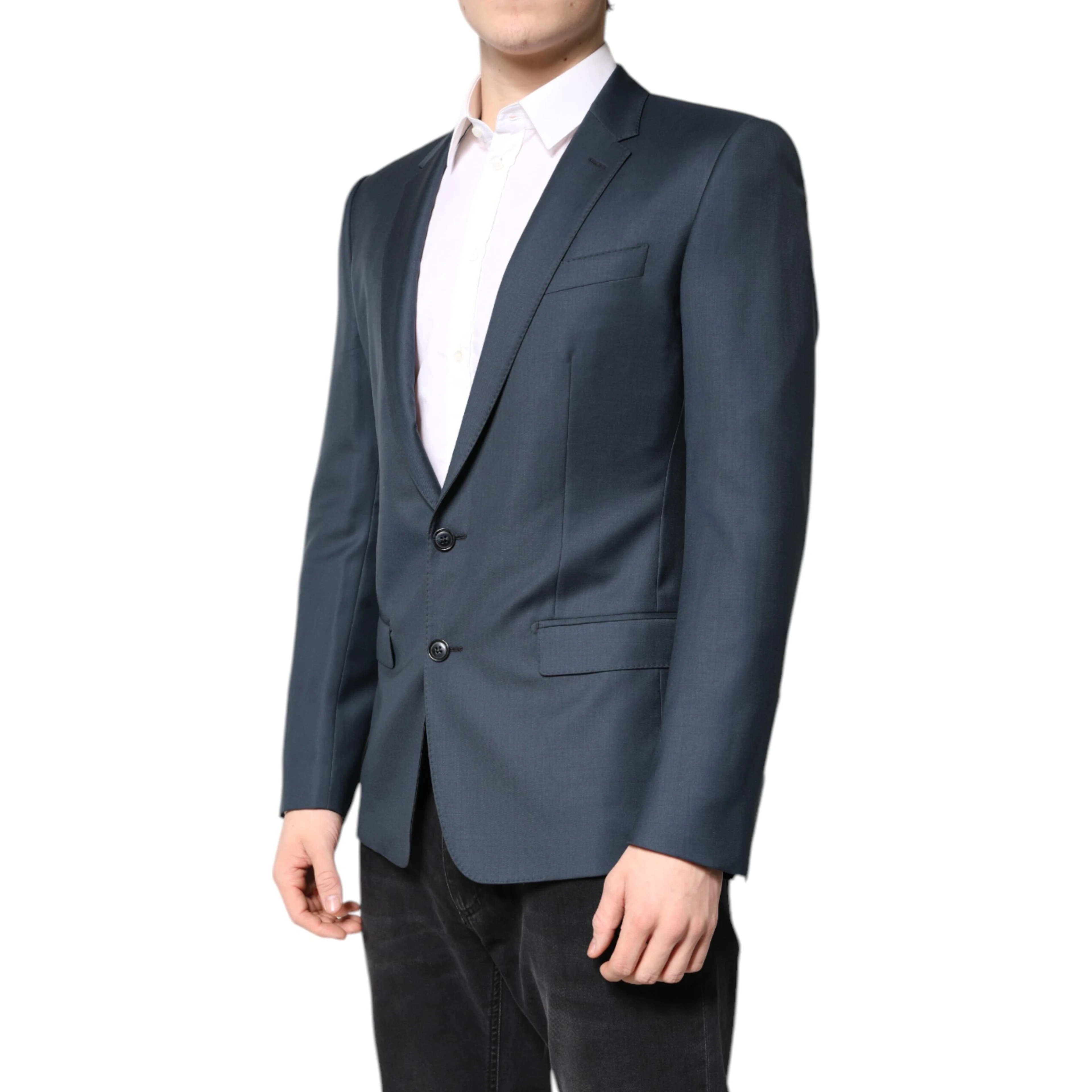 Blue Single Breasted Men Coat MARTINI Blazer