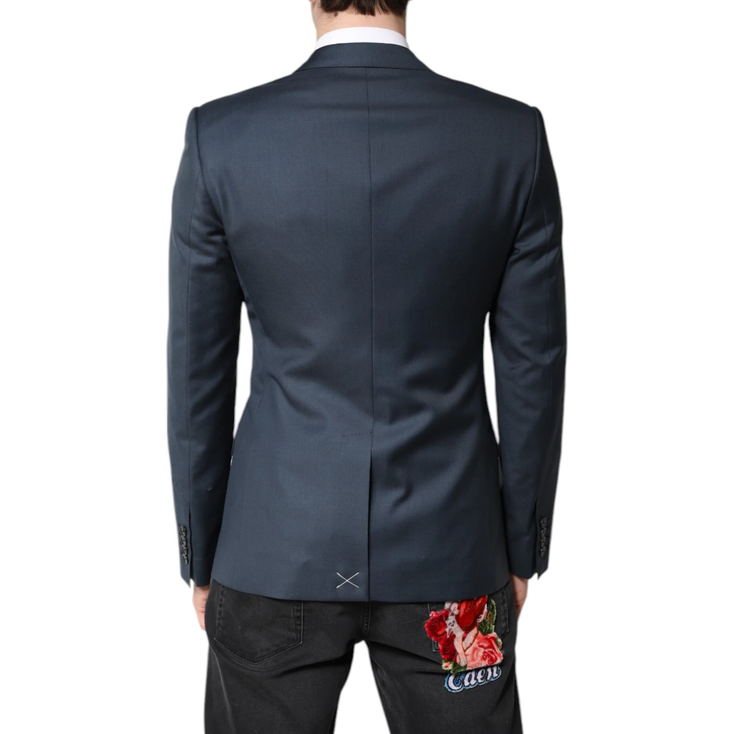 Blue Single Breasted Men Coat MARTINI Blazer