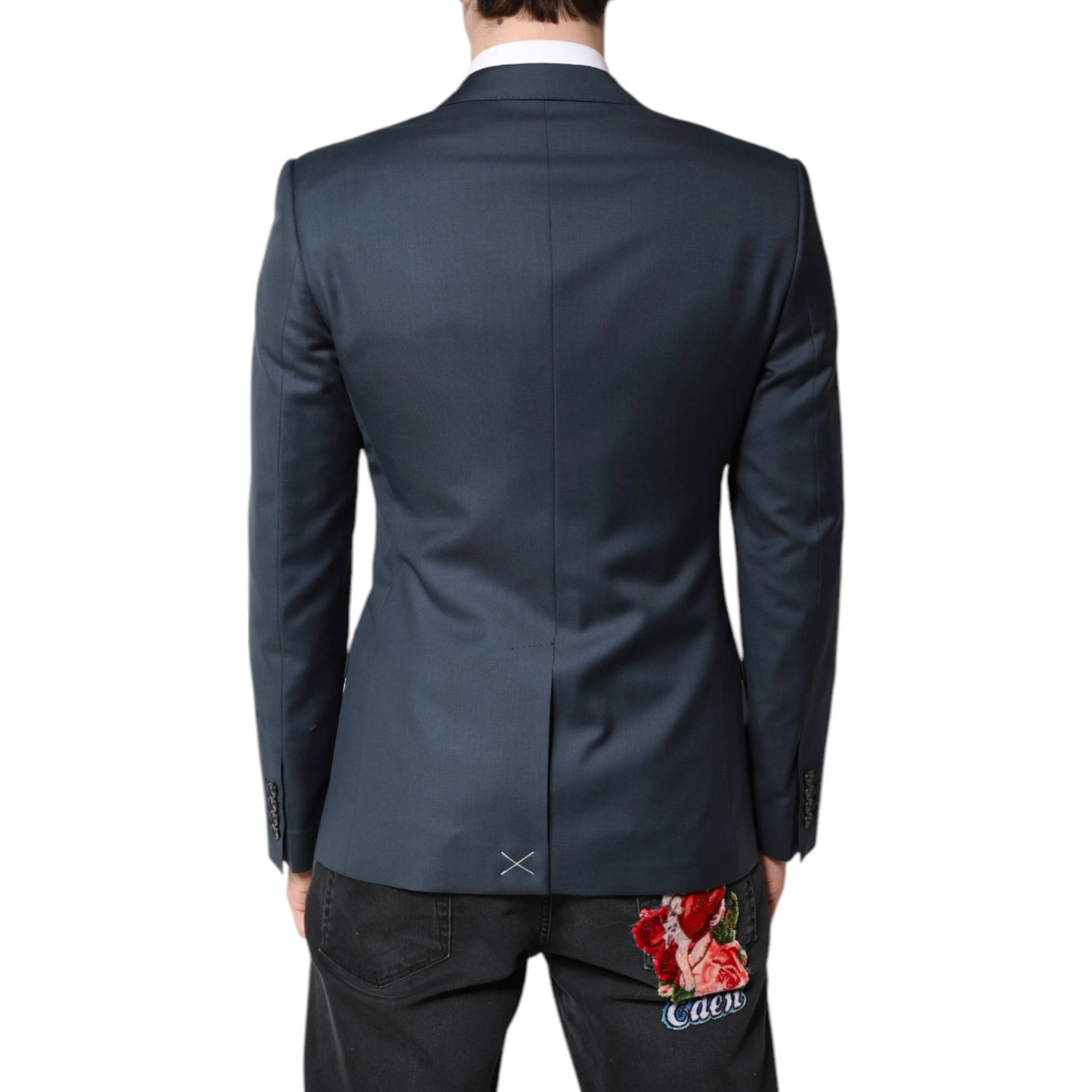 Blue Single Breasted Men Coat MARTINI Blazer