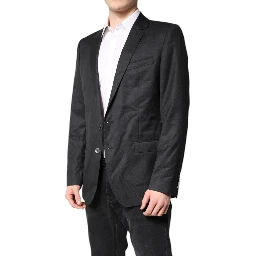 Black Single Breasted Men Coat MARTINI Blazer