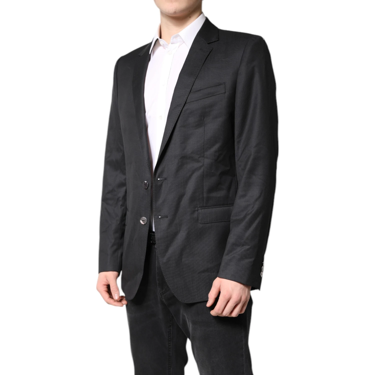 Black Single Breasted Men Coat MARTINI Blazer