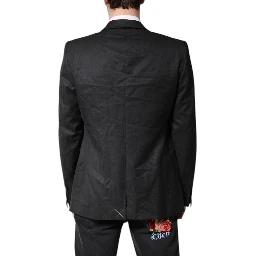 Black Single Breasted Men Coat MARTINI Blazer