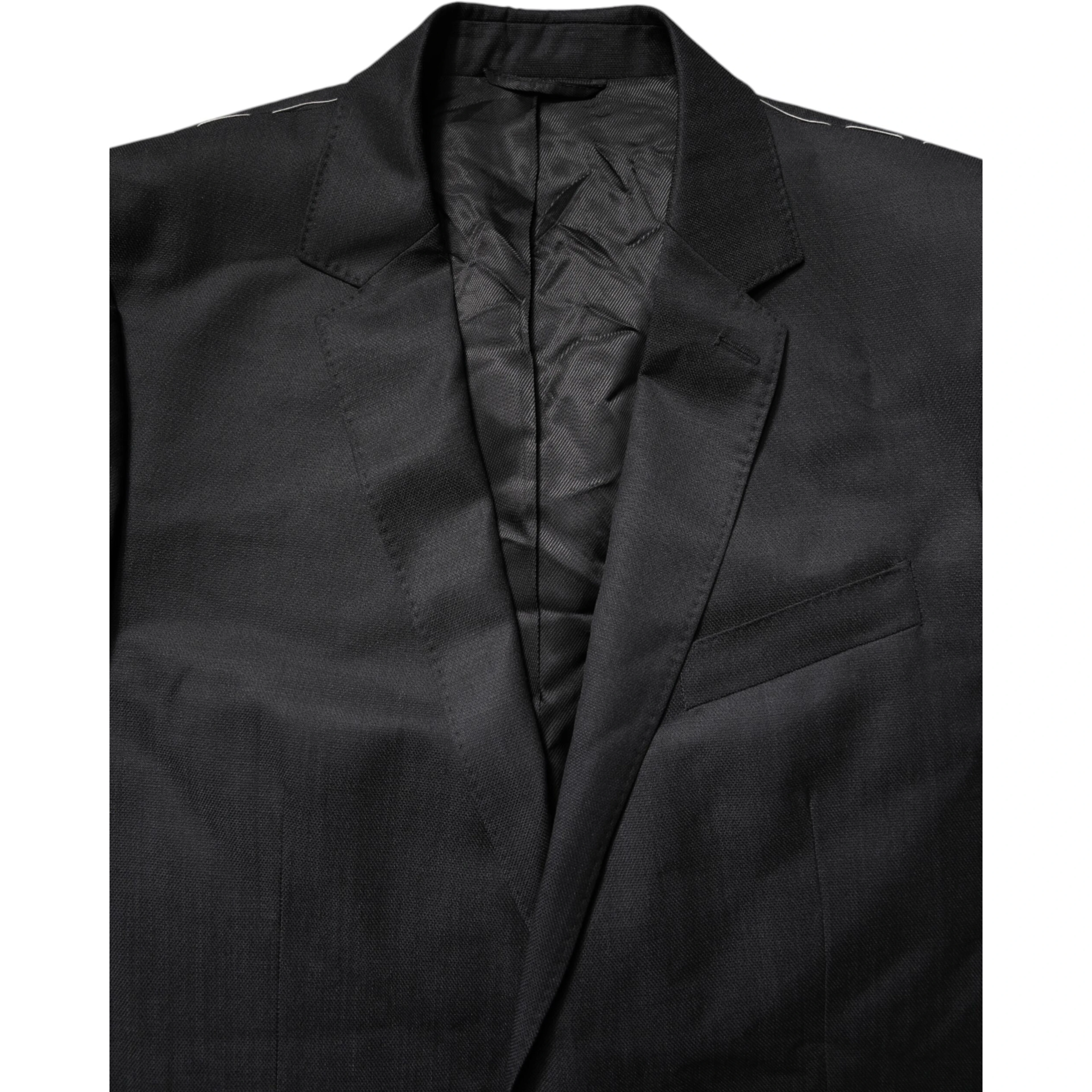 Black Single Breasted Men Coat MARTINI Blazer