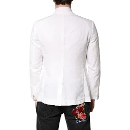 White Single Breasted Men Coat Blazer Suit