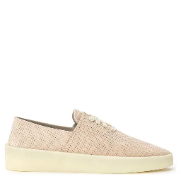 Low-top Sneaker In Suede Beige
