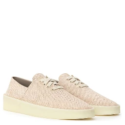 Low-top Sneaker In Suede Beige