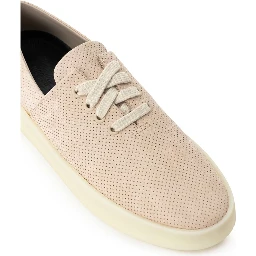 Low-top Sneaker In Suede Beige
