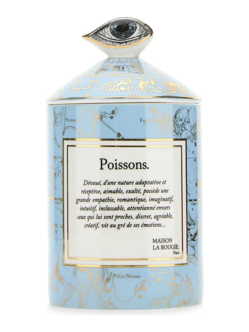 Pisces Candle In Blue