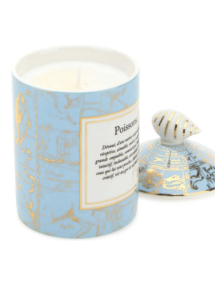 Pisces Candle In Blue