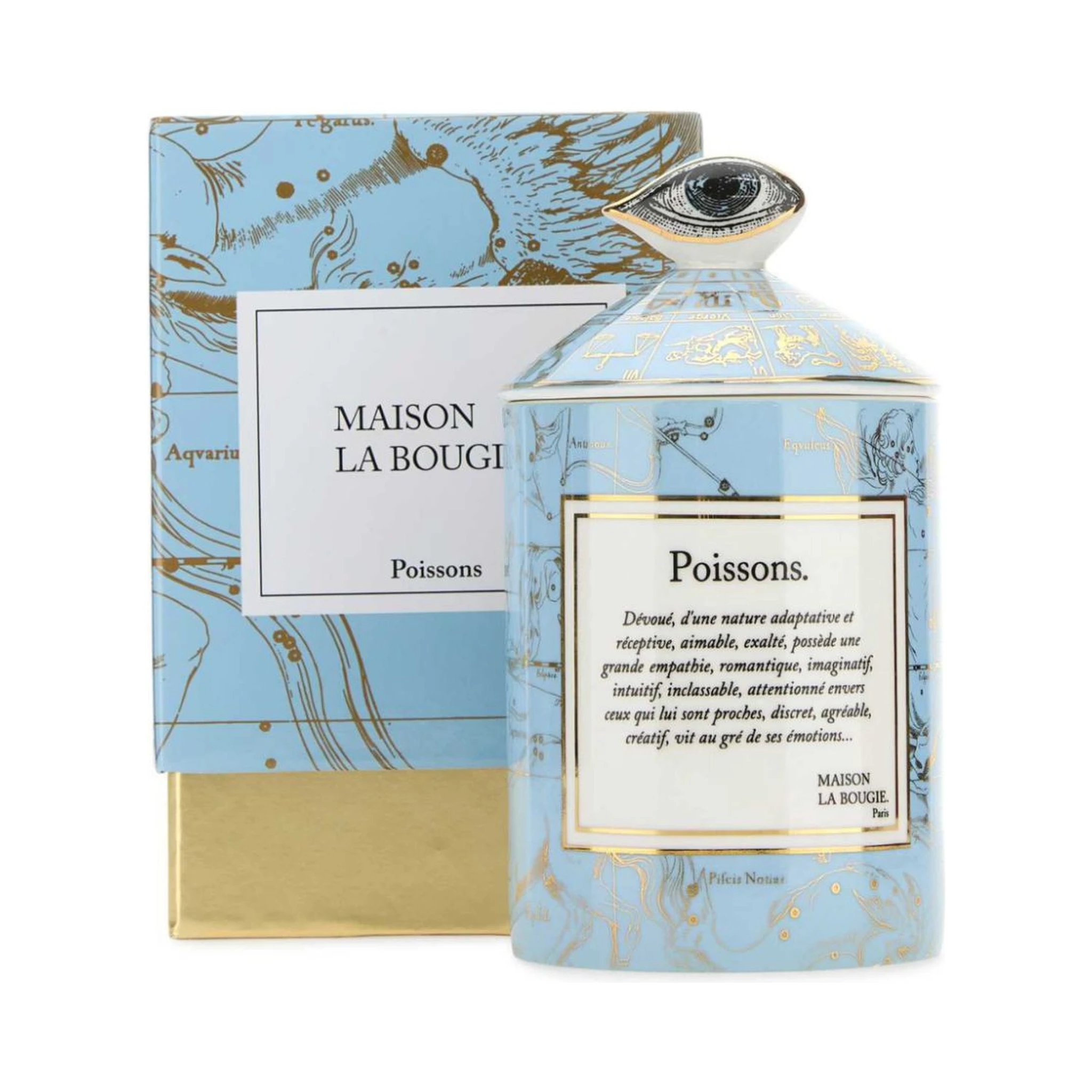 Pisces Candle In Blue