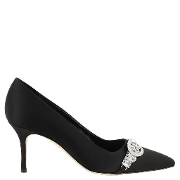Black Asapump Satin Pumps