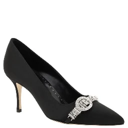 Black Asapump Satin Pumps