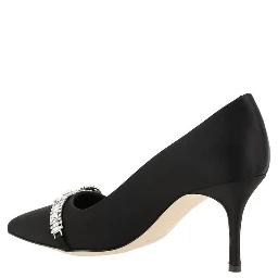 Black Asapump Satin Pumps