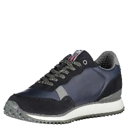 Blue Polyester Sneaker