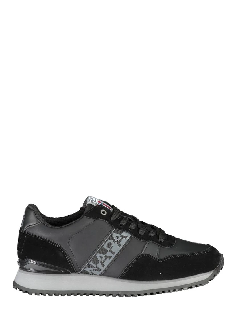 Black Polyester Sneaker