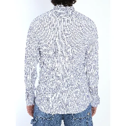 Crinkled cotton shirt