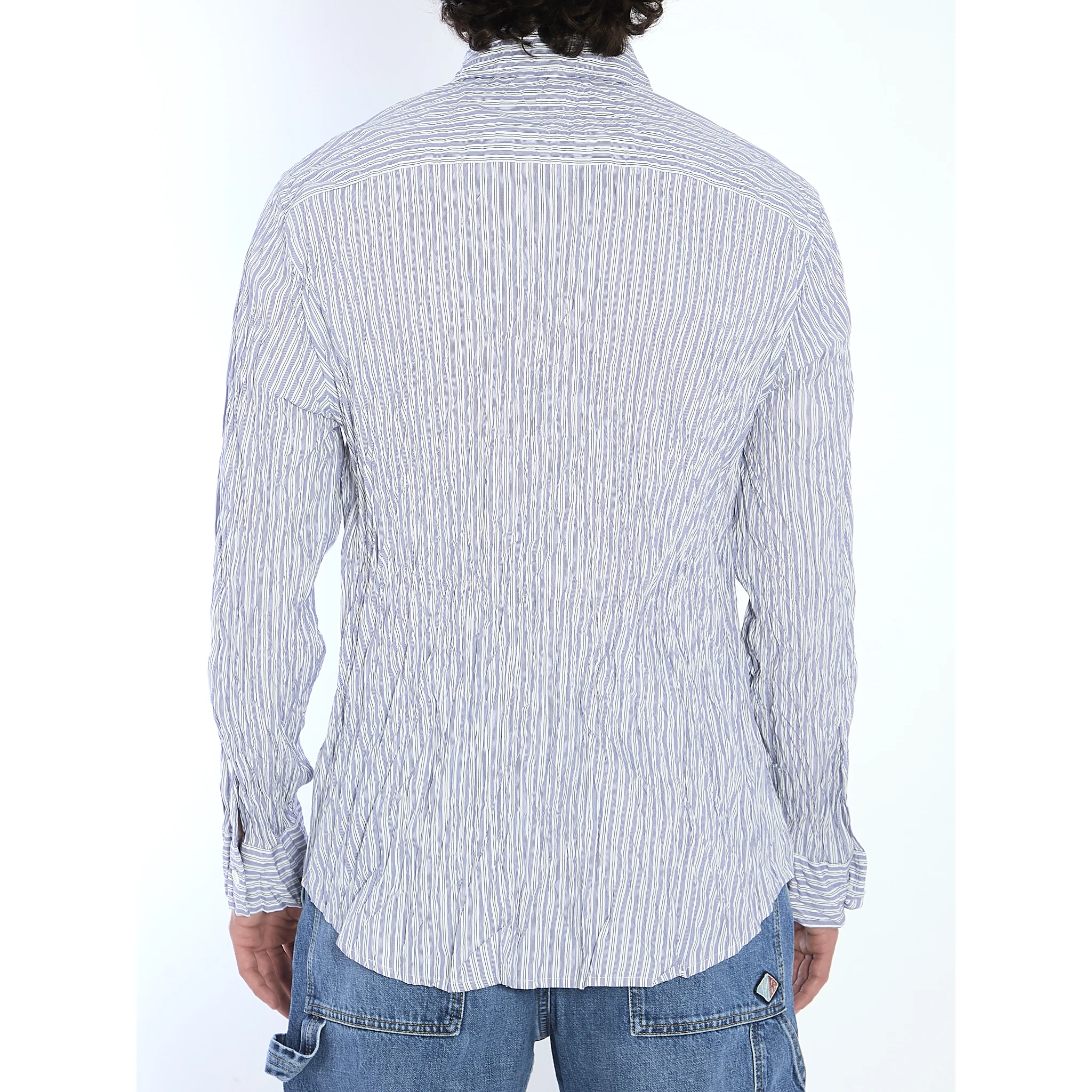 Crinkled cotton shirt