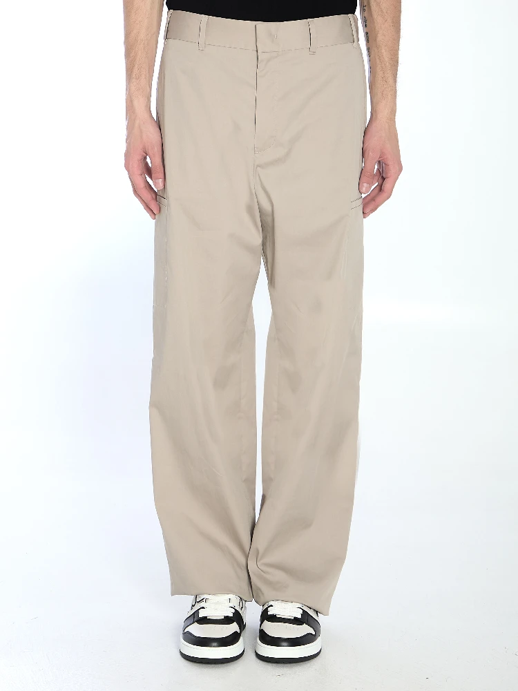 Straight cargo trousers