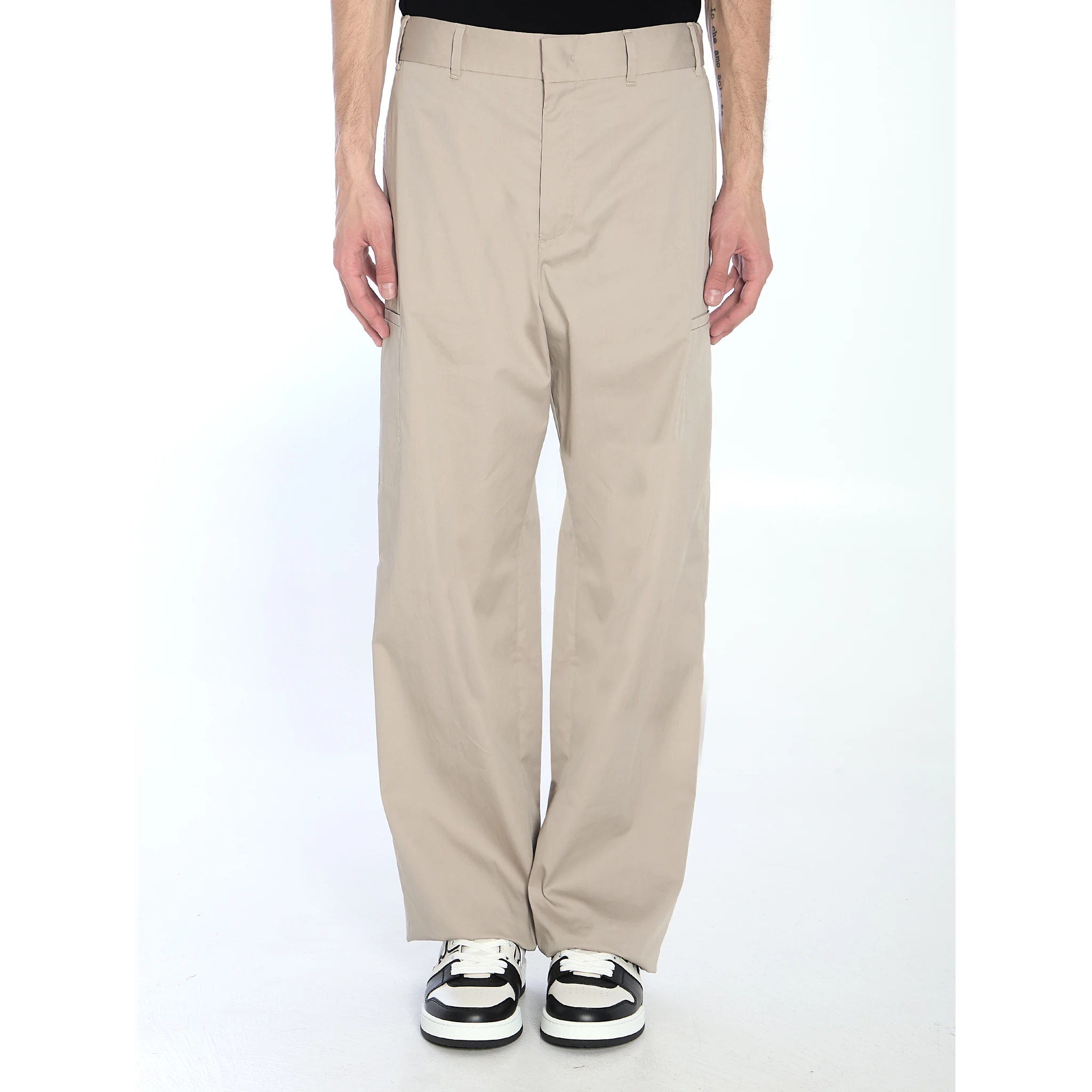 Straight cargo trousers