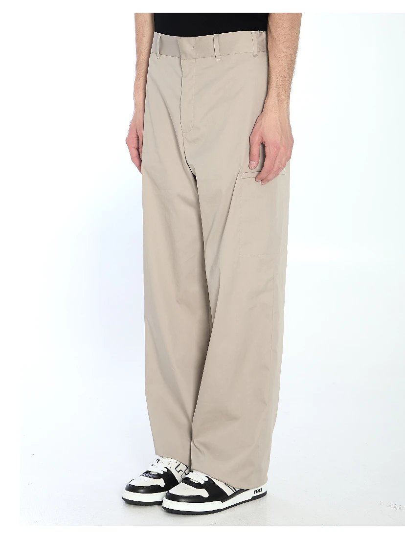 Straight cargo trousers