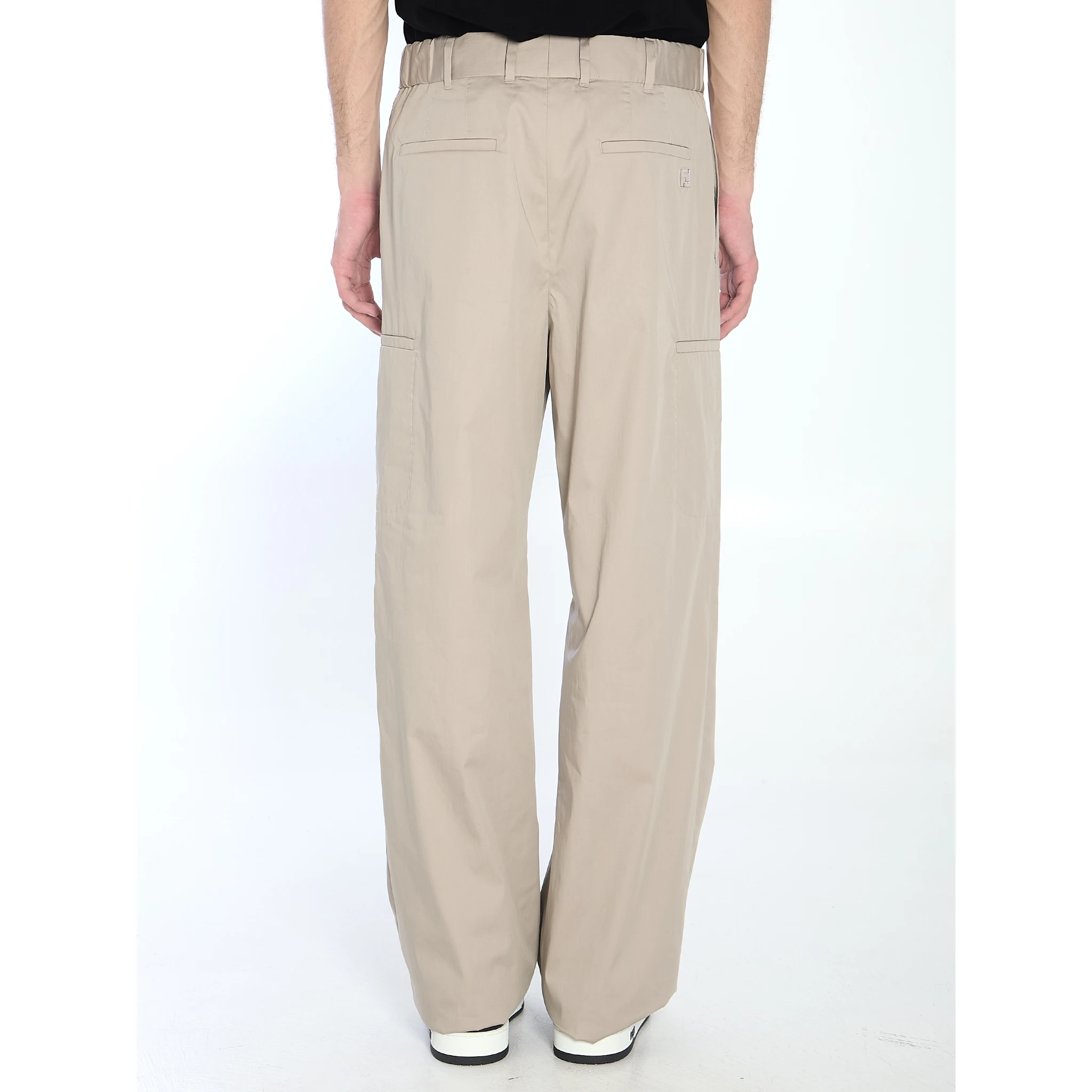 Straight cargo trousers