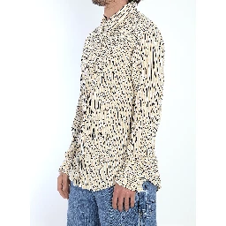 Crinkled cotton shirt