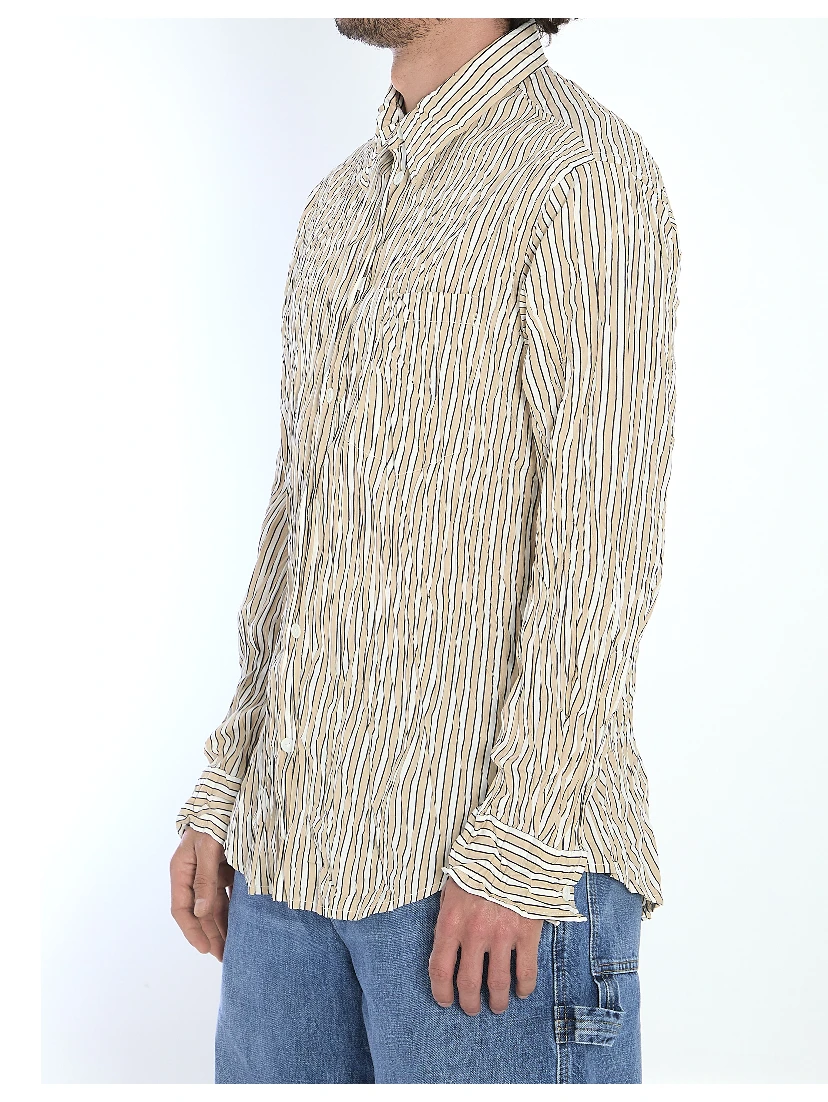 Crinkled cotton shirt