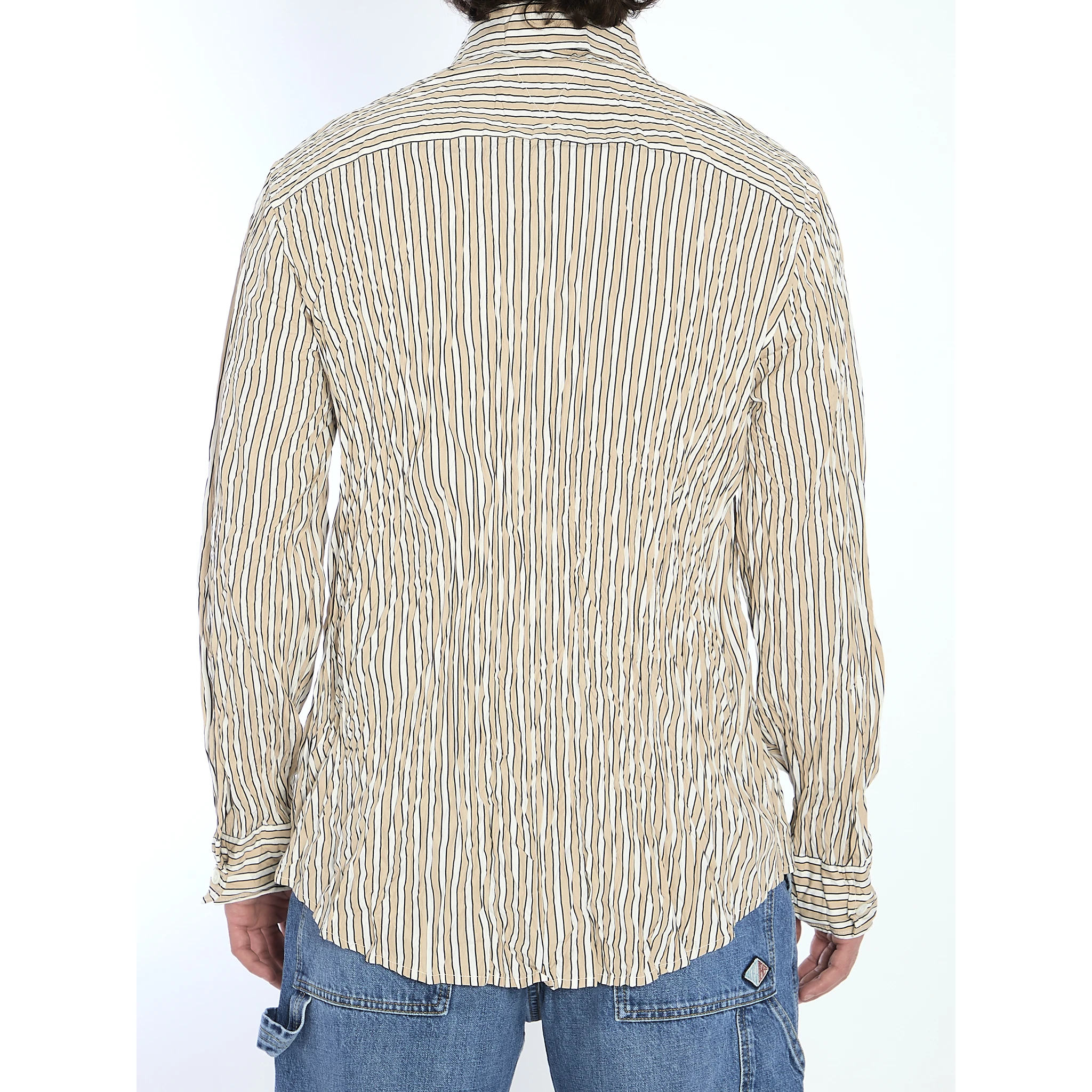 Crinkled cotton shirt