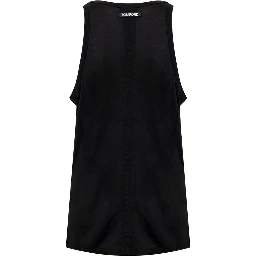 Black Silk Tank Top