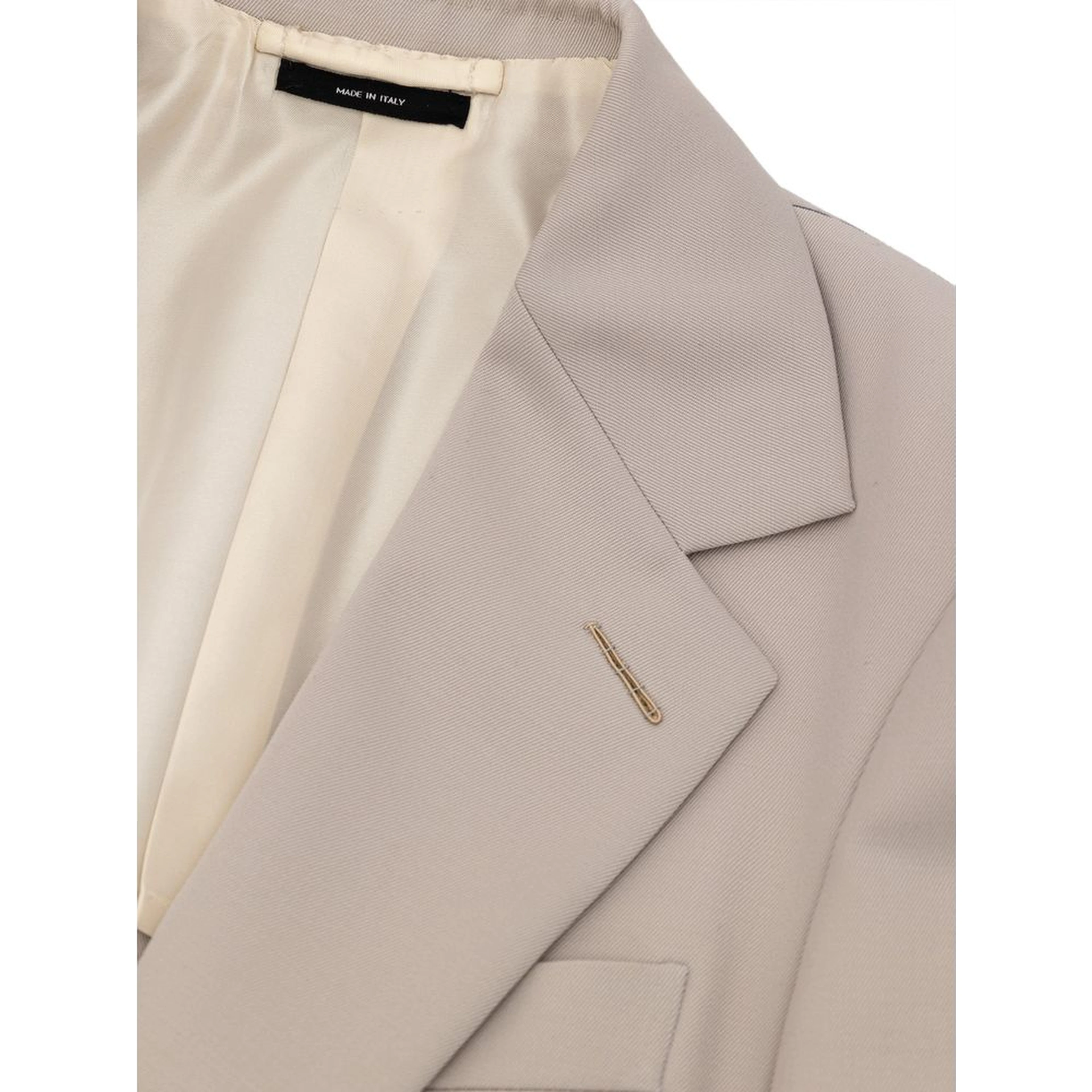 Beige Wool Blazer