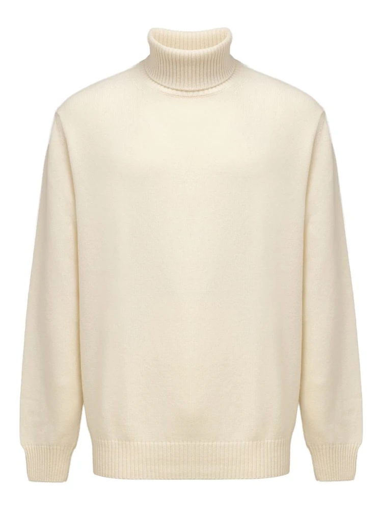 White Cashmere Turtleneck